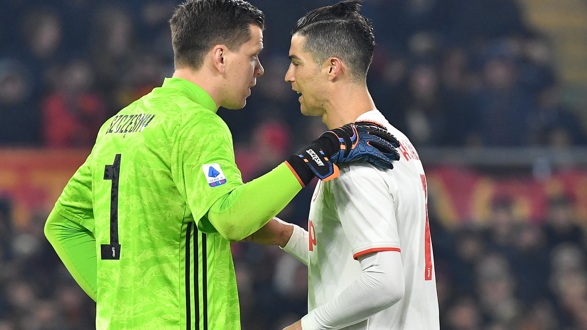 Wojciech Szczęsny i Cristiano Ronaldo