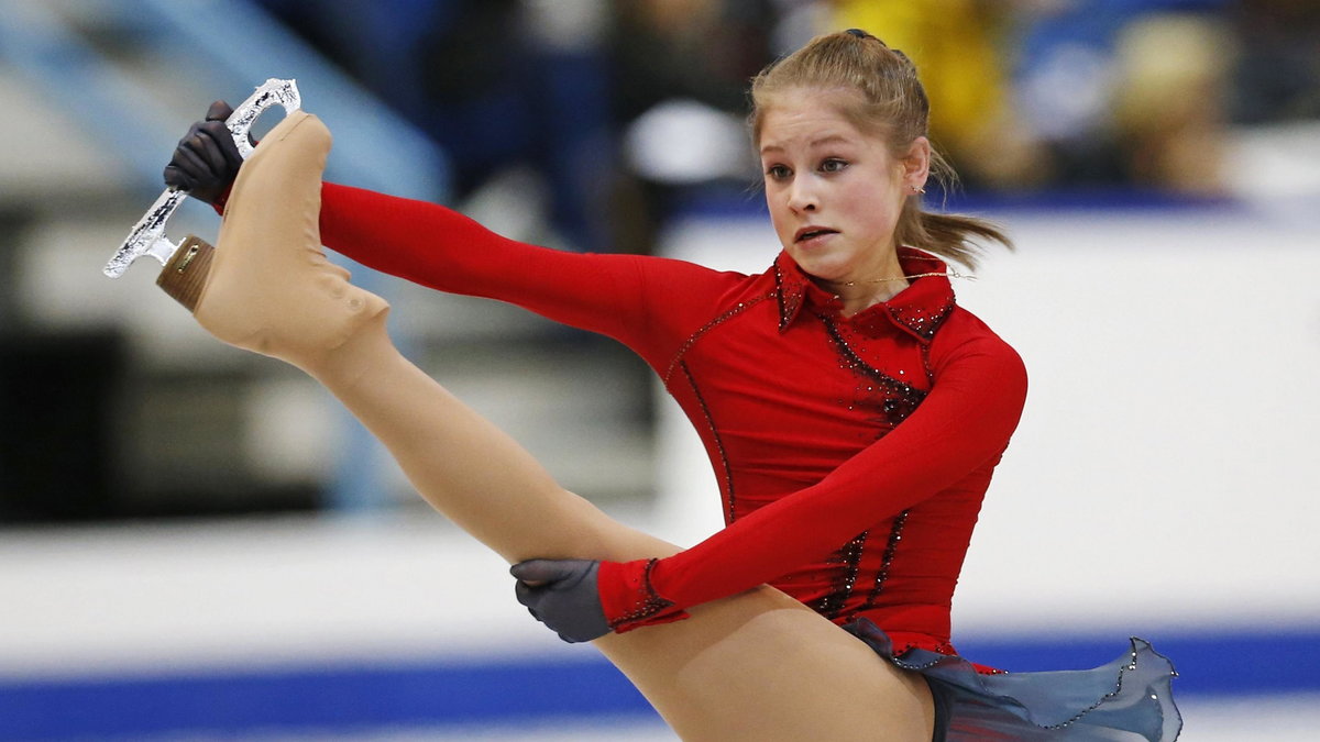 Julia Lipnicka podczas zawodów Skate Canada 2013