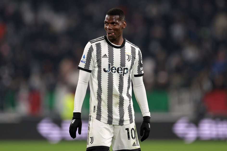 Paul Pogba podczas meczu Juventusu z Torino (28 lutego 2023 r.)