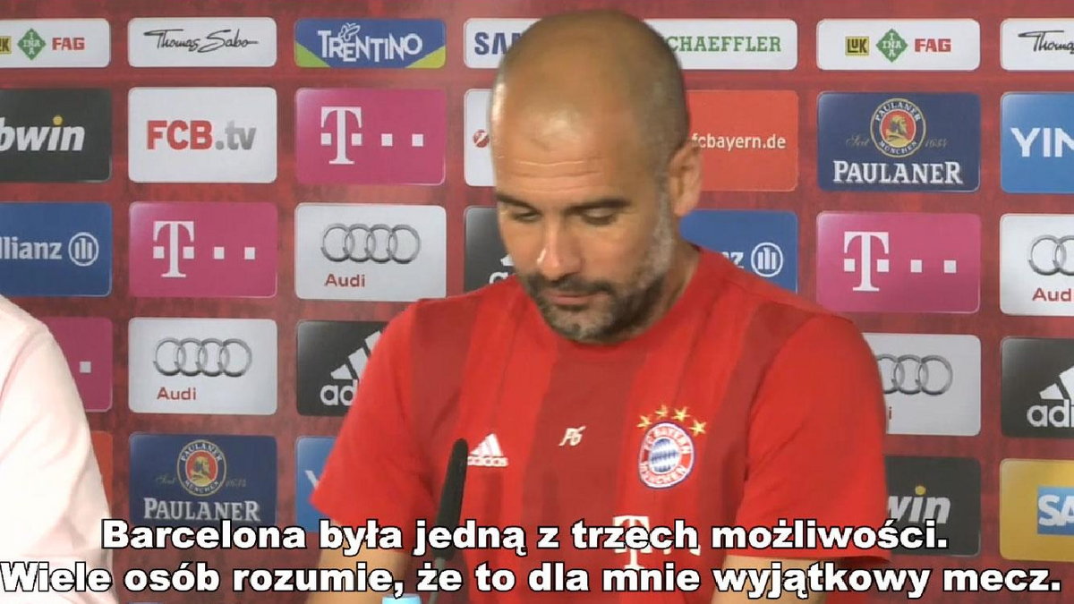 Guardiola: dobrze, że trafiliśmy na Barcelonę