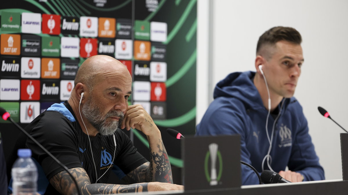 Jorge Sampaoli i Arkadiusz Milik