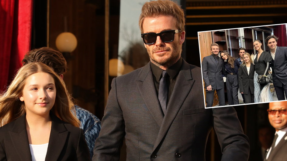 David Beckham z córką