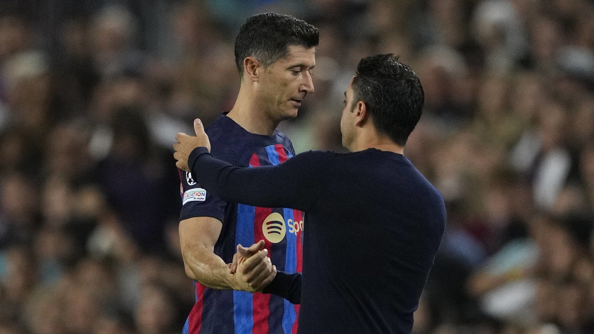 Robert Lewandowski i Xavi