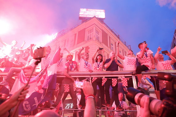 epa06893811 - CROATIA SOCCER FIFA WORLD CUP 2018 (Runner up Croatian national team in Zagreb)