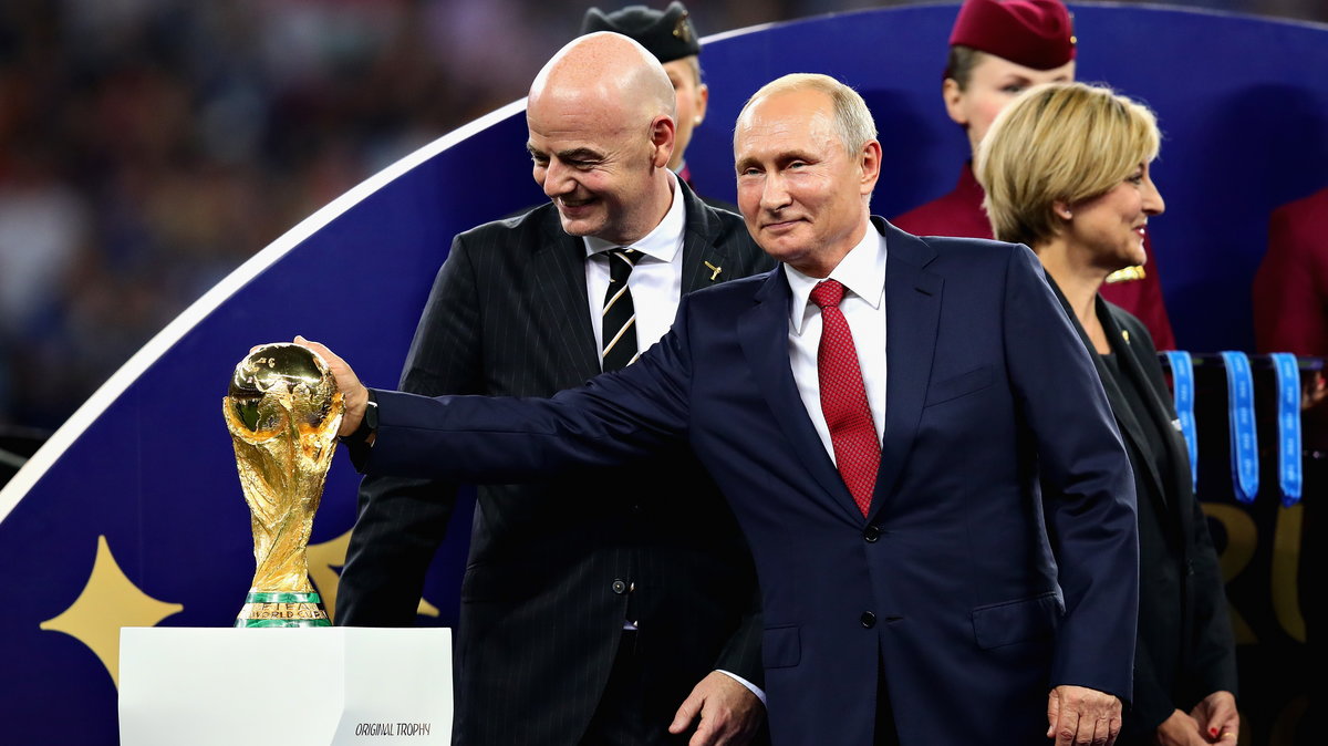 Władimir Putin podczas mistrzostw świata w Rosji