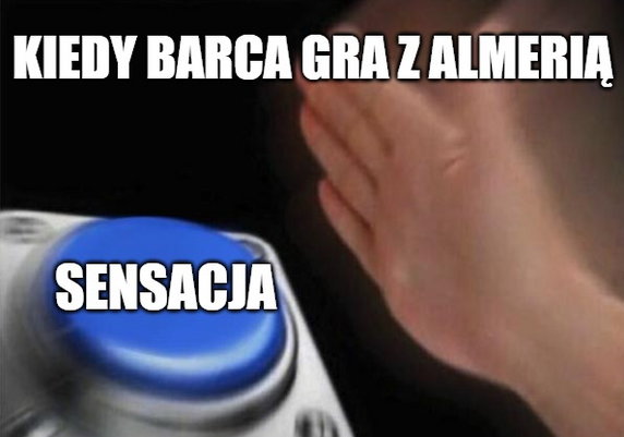 Sensacja! FC Barcelona przegrała z Almerią. Memy po meczu