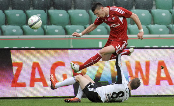 PIŁKA NOŻNA LIGA POLSKA LEGIA WARSZAWA WISŁA KRAKÓW (Ondrej Duda Gordan Bunoza)