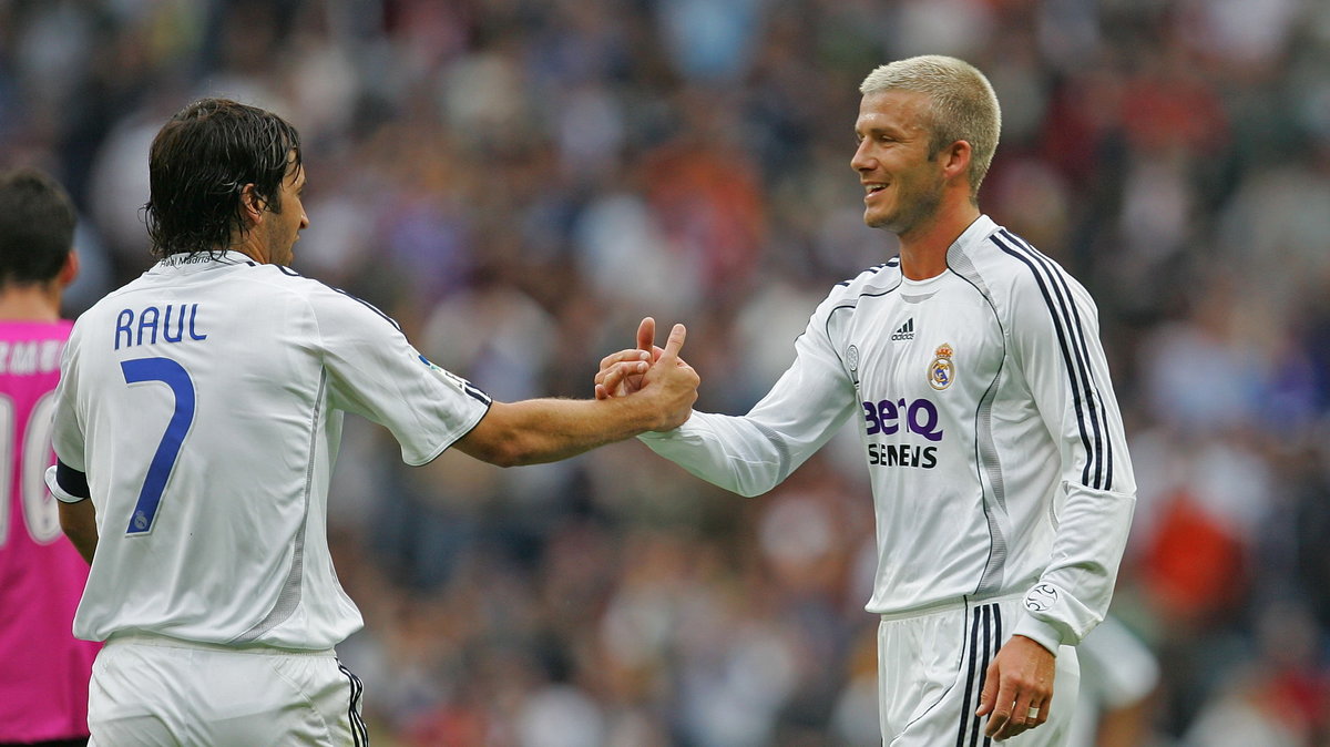 Raul Gonzalez i David Beckham