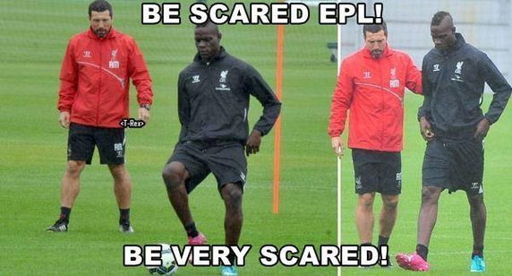 Mario Balotelli w Liverpoolu - memy