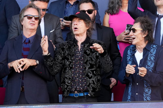 Mick Jagger na meczu FC Barcelona — Real Madryt