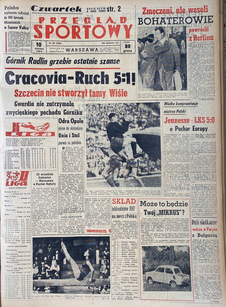 Przegląd Sportowy z 10 września 1959 r.