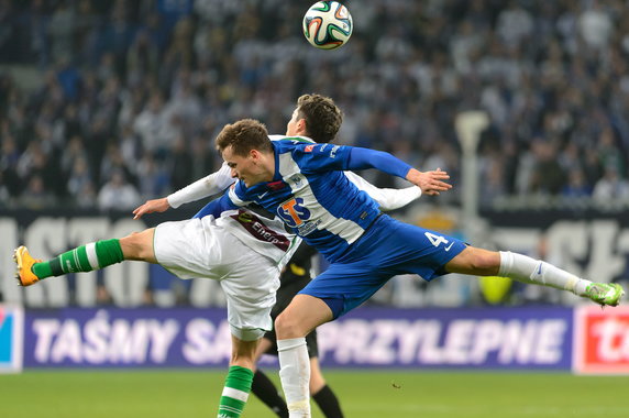 PIŁKA NOŻNA LIGA POLSKA LECH POZNAŃ LECHIA GDAŃSK (Tomasz Kędziora Bruno Nazario)