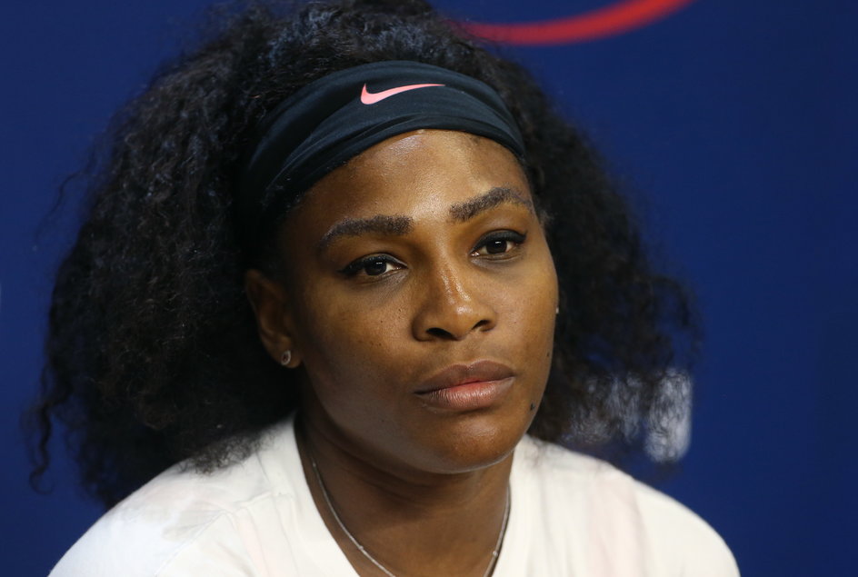 Serena Williams była zdzwiona, że otrzymała pytanie o uśmiech