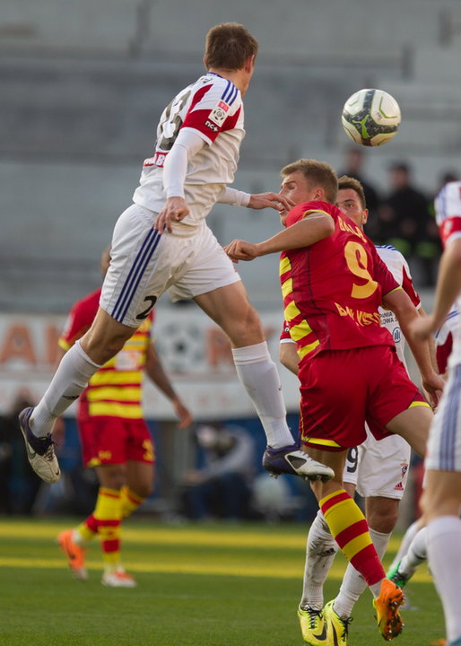 PIŁKA NOŻNA LIGA POLSKA GÓRNIK ZABRZE JAGIELLONIA (Boris Pandża Bekim Balaj )