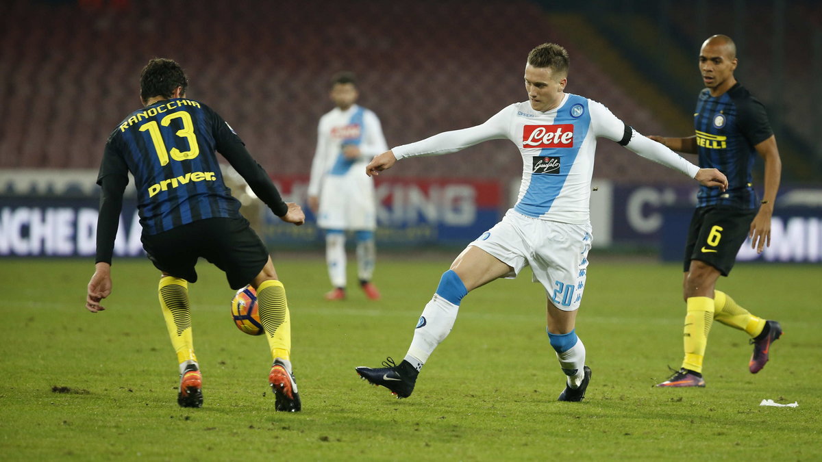 Na zdjęciu Piotr Zieliński w barwach Napoli