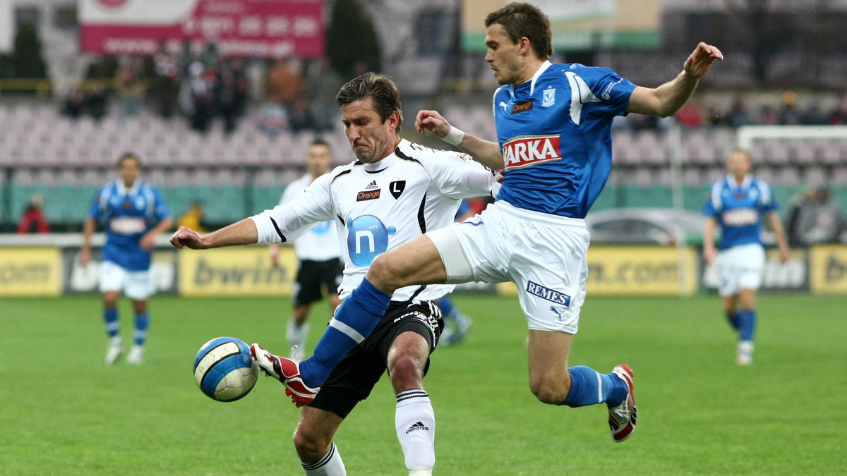 Wojciech Szala (Legia Warszawa) i Marcin Zając (Lech Poznań)