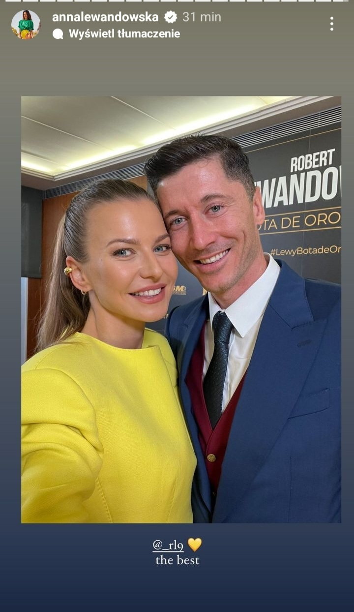 Anna Lewandowska pokazała zdjęcie z mężem