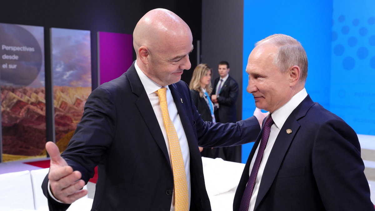 Gianni Infantino i Władimir Putin