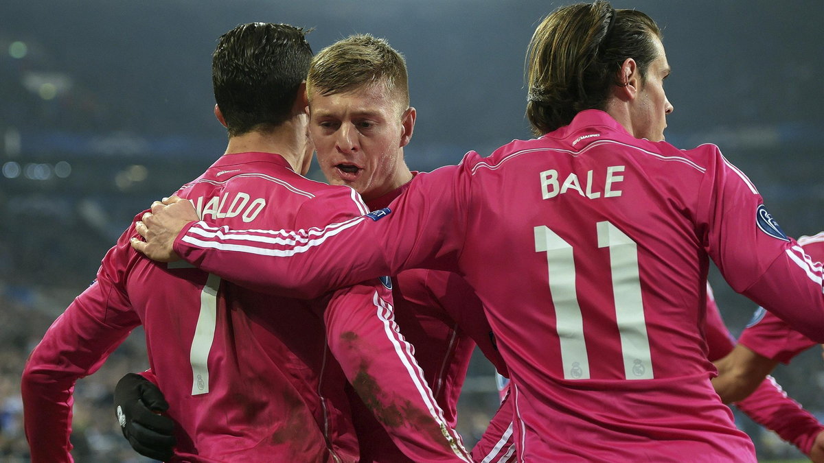 Cristiano Ronaldo, Toni Kroos i Gareth Bale