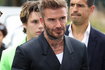 David Beckham i Cruz Beckham na pokazie mody