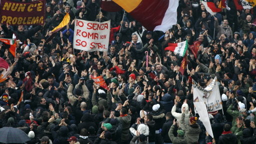 FBL-ITA-AS ROMA-SUPPORTERS