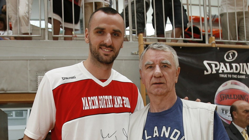 Marcin Gortat z ojcem Januszem 