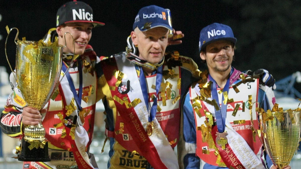 srebrny Piotr Pawlicki, złoty Krzysztof Kasprzak i Janusz Kołodziej, który zdobył brązowy medal