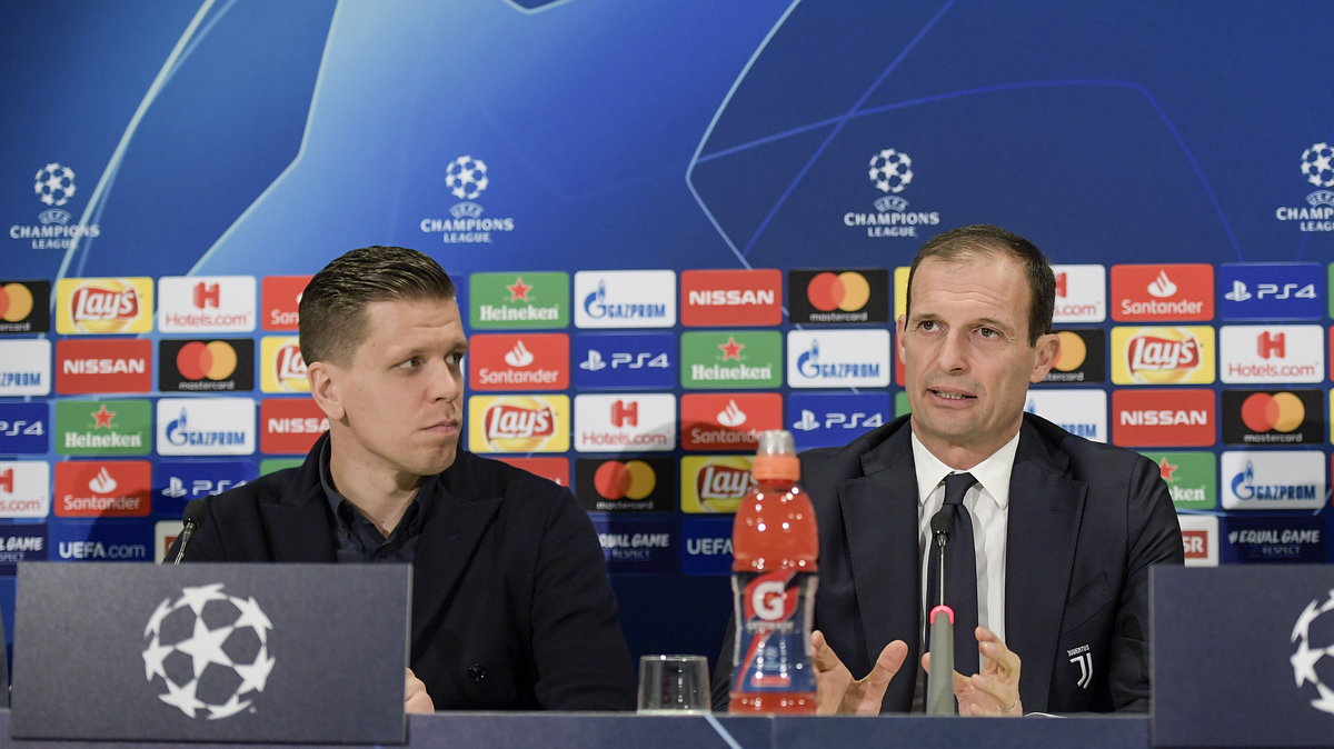 Wojciech Szczęsny i Massimiliano Allegri