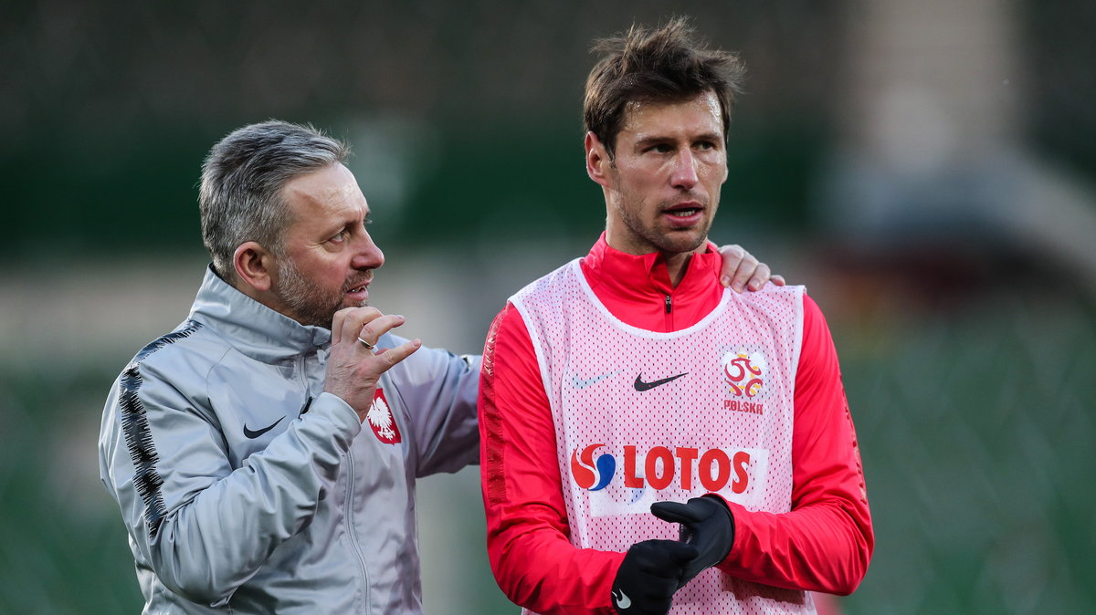 Jerzy Brzęczek i Grzegorz Krychowiak