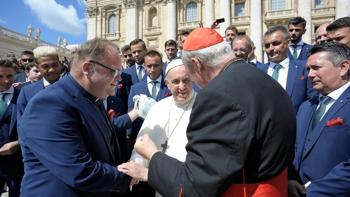 Krzysztof Pelczar na audiencji u papieża Franciszka