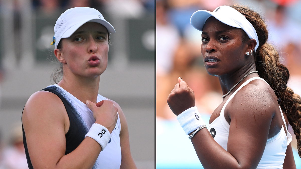 Iga Świątek i Sloane Stephens