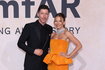 Robert Lewandowski i Anna Lewandowska na gali amfAR w Cannes