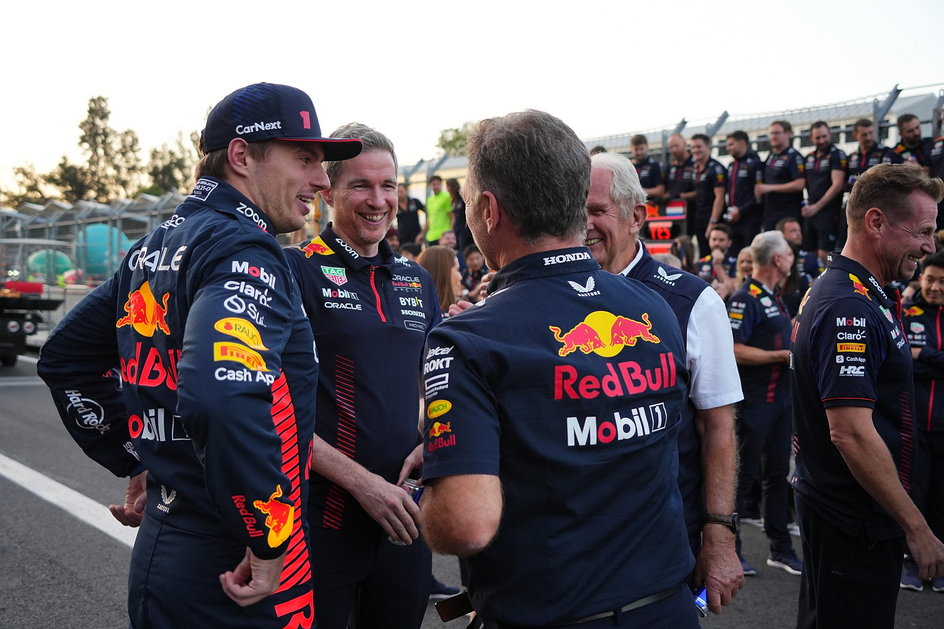 Max Verstappen, Christain Horner oraz Helmut Marko