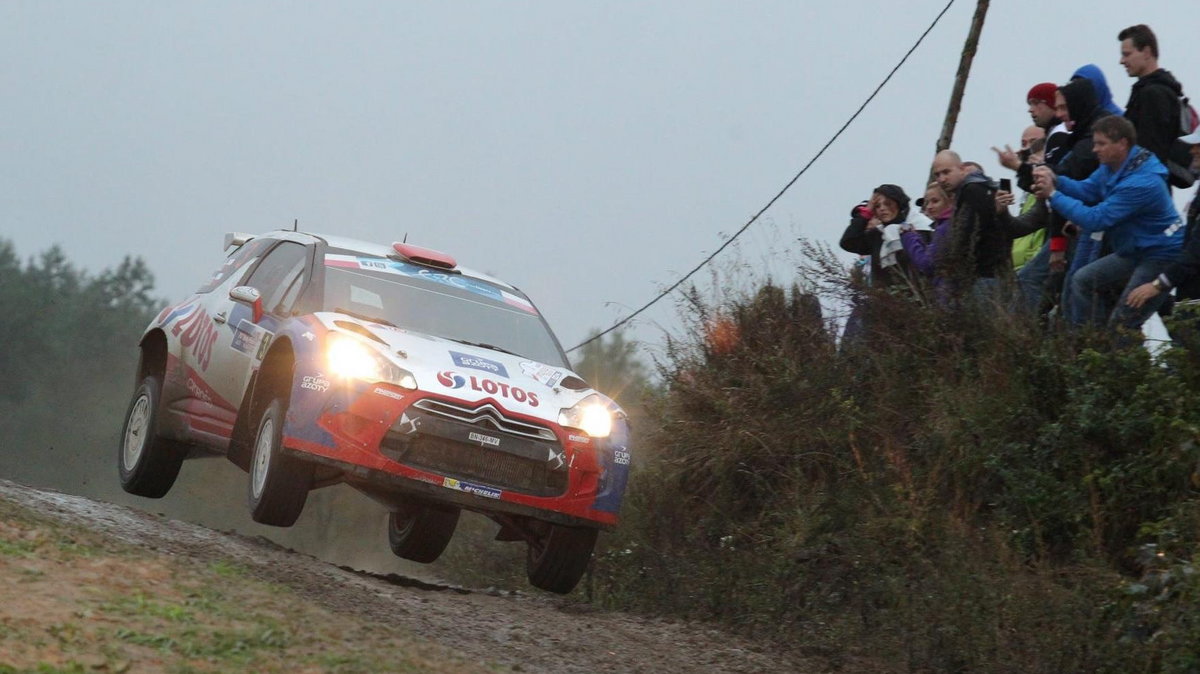 Robert Kubica z pilotem Maciejem Baranem