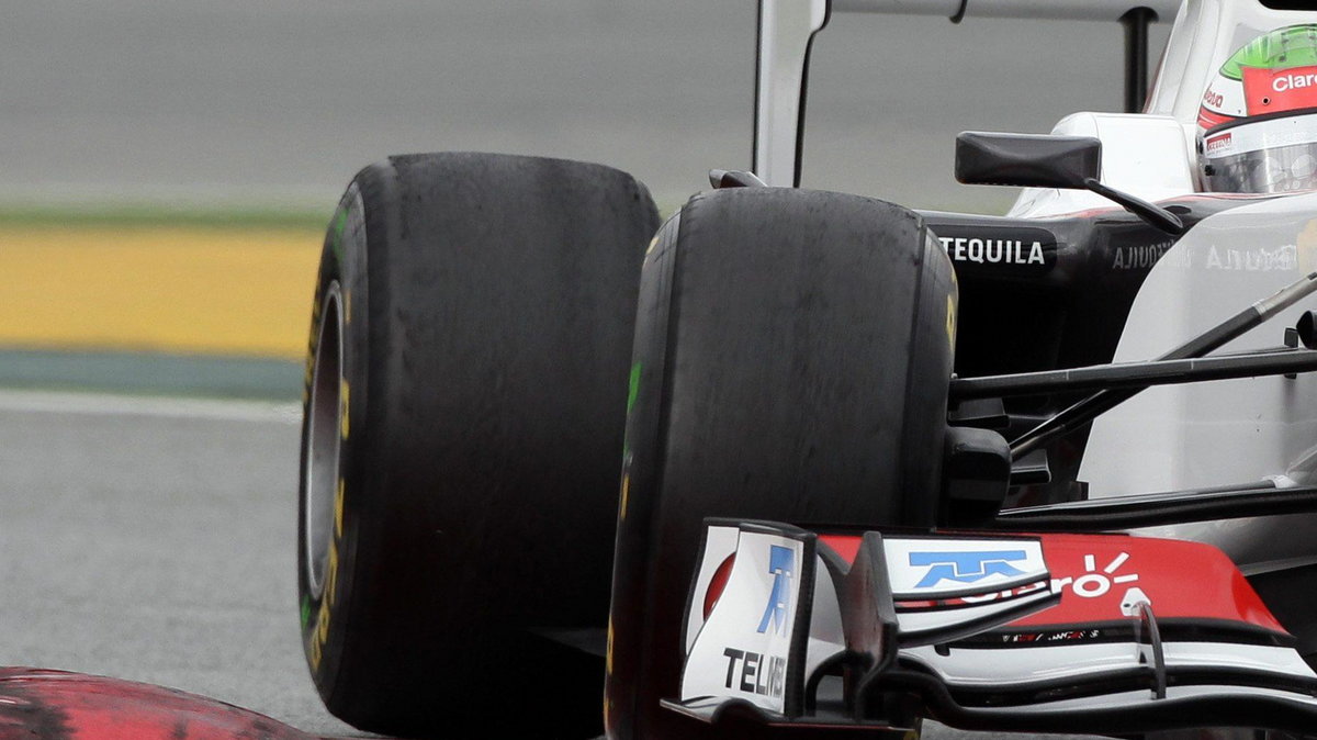 Testy F1: Sergio Perez w bolidzie Saubera