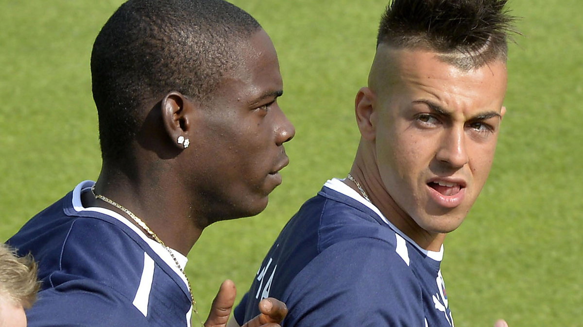 Mario Balotelli (po lewej) i Stephan El Shaarawy