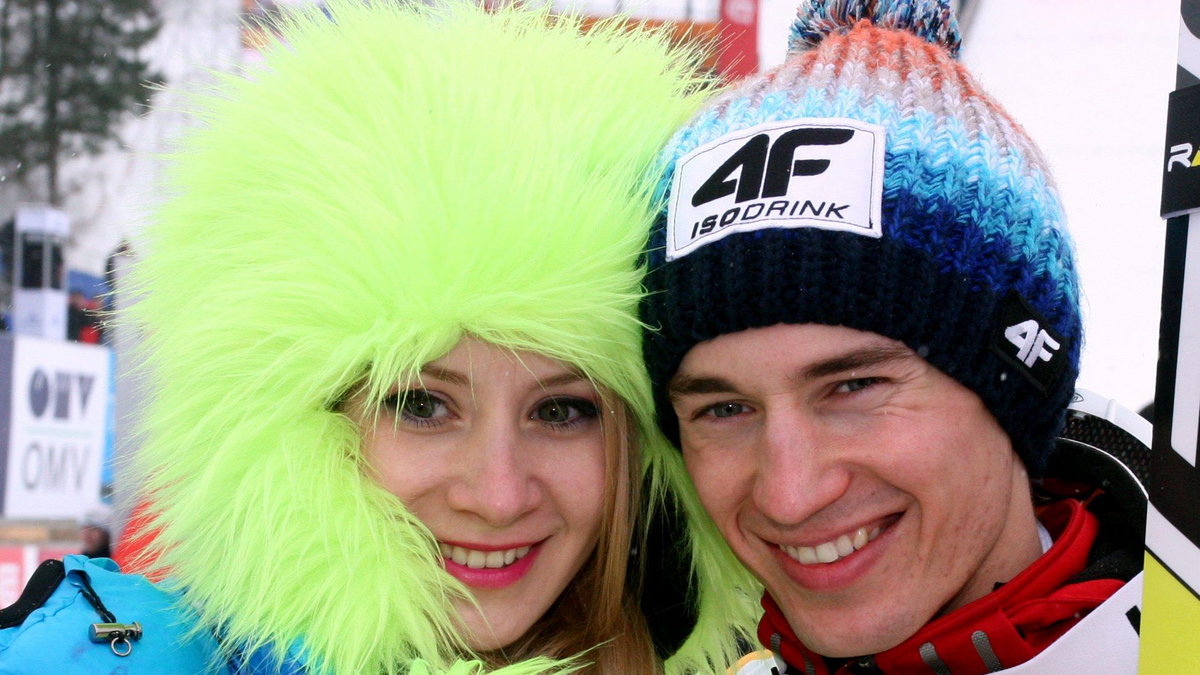 Kamil Stoch z żoną