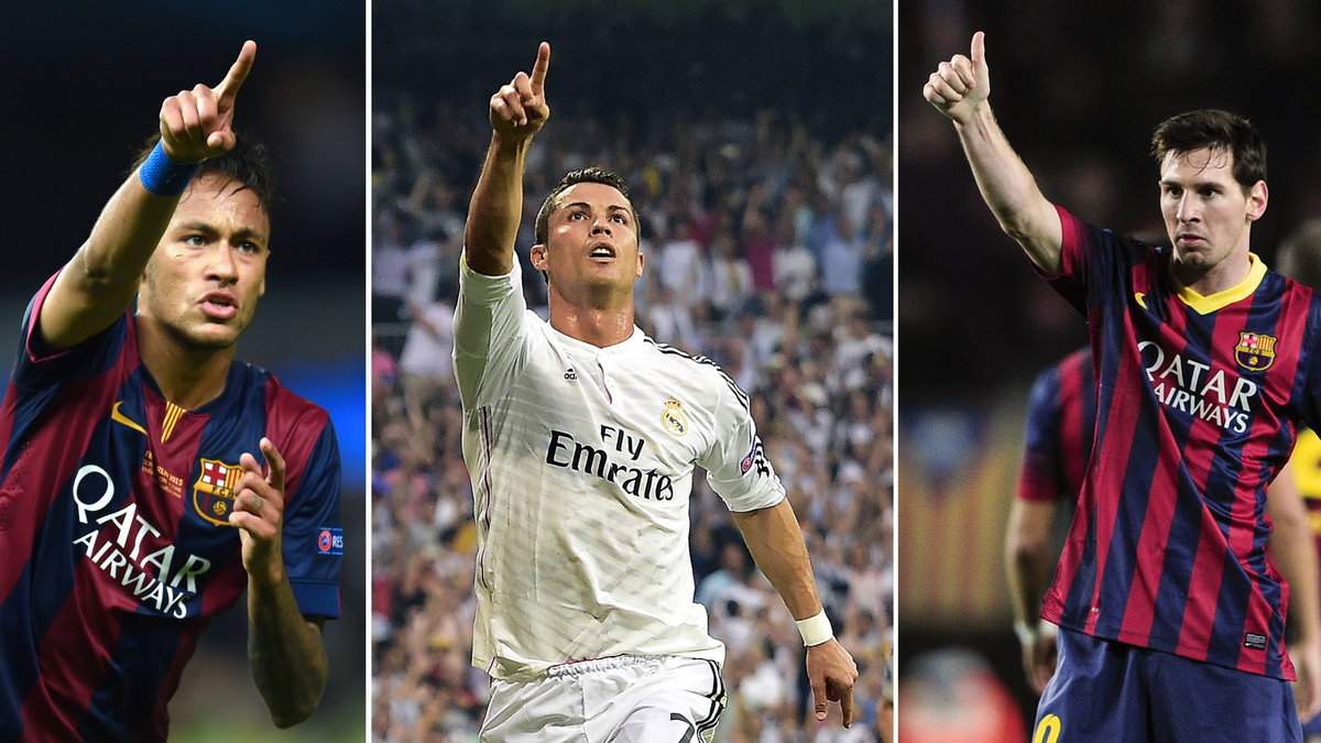 Neymar, Cristiano Ronaldo i Lionel Messi