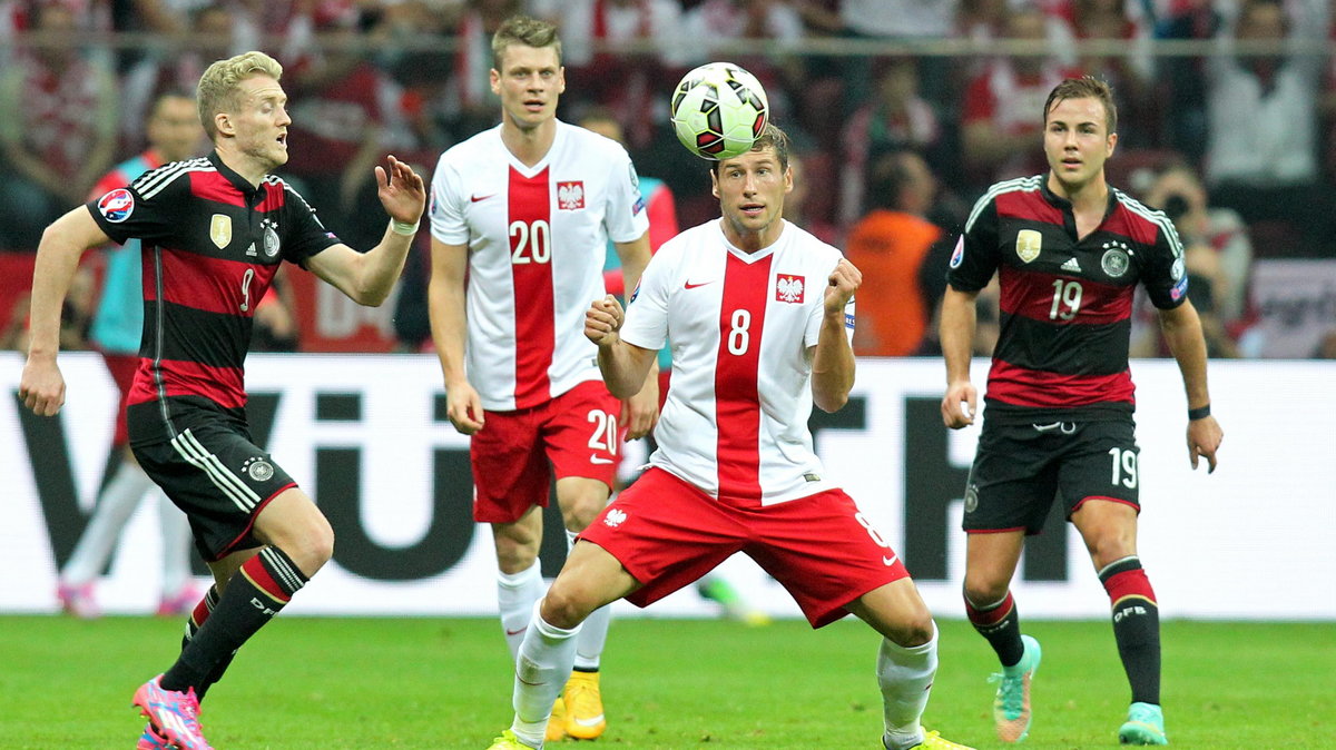 Grzegorz Krychowiak Polska Niemcy eliminację EURO 2016