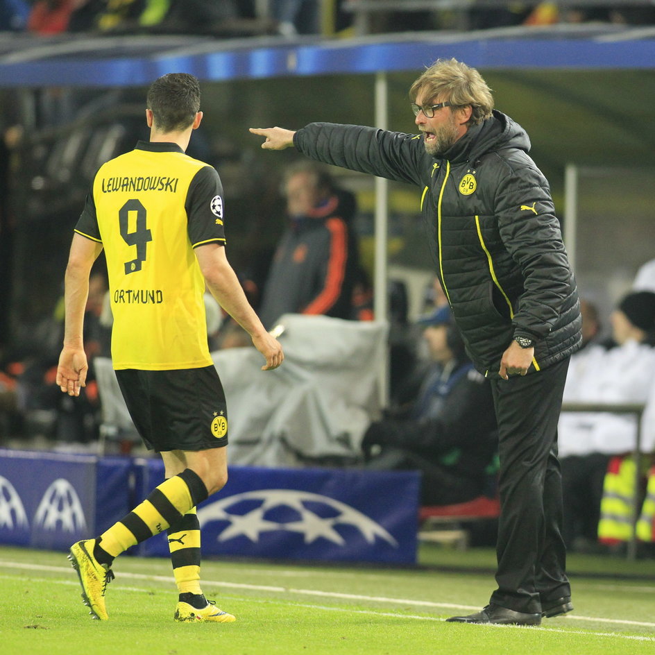 Robert Lewandowski i Juergen Klopp