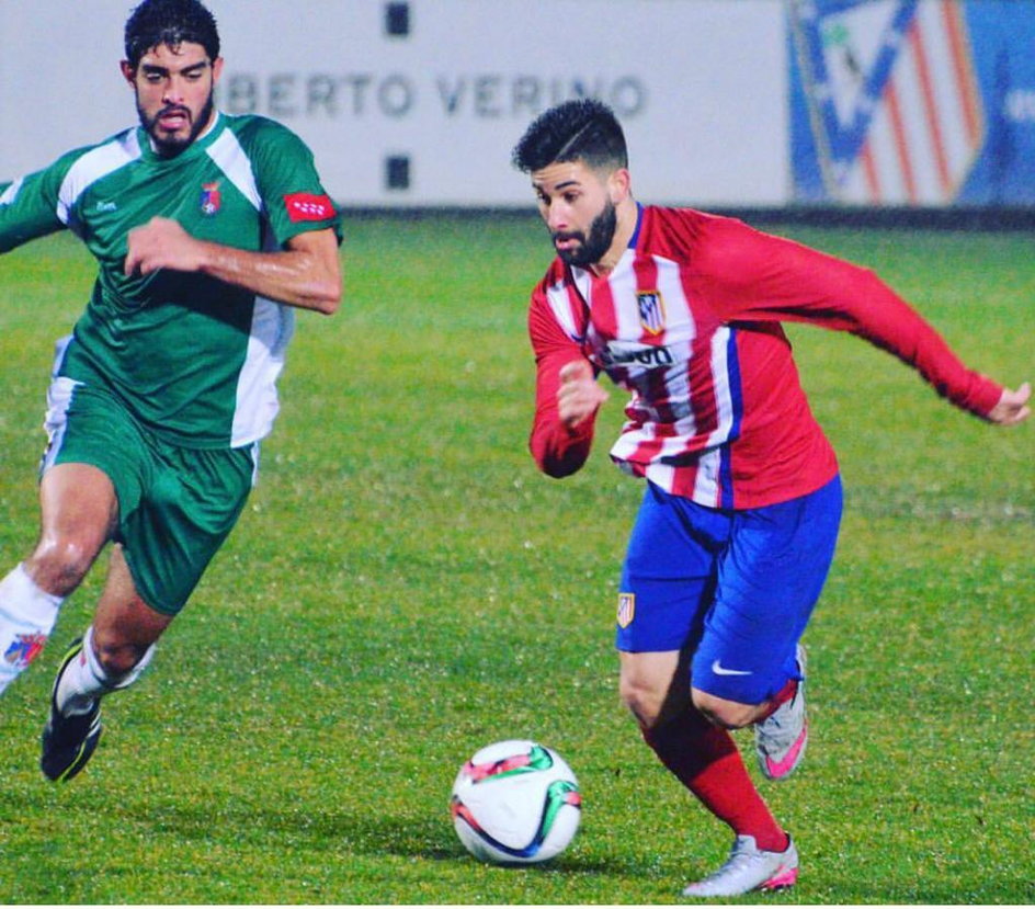 Nestor Gordillo w rezerwach Atletico Madryt.