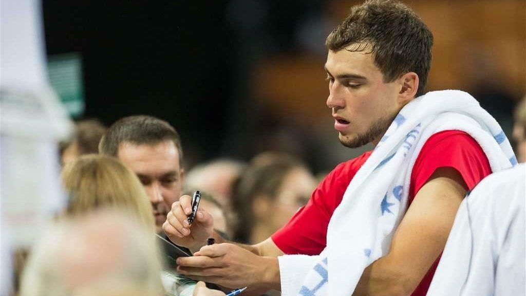 Puchar Davisa: Polska - Słowenia/ Jerzy Janowicz