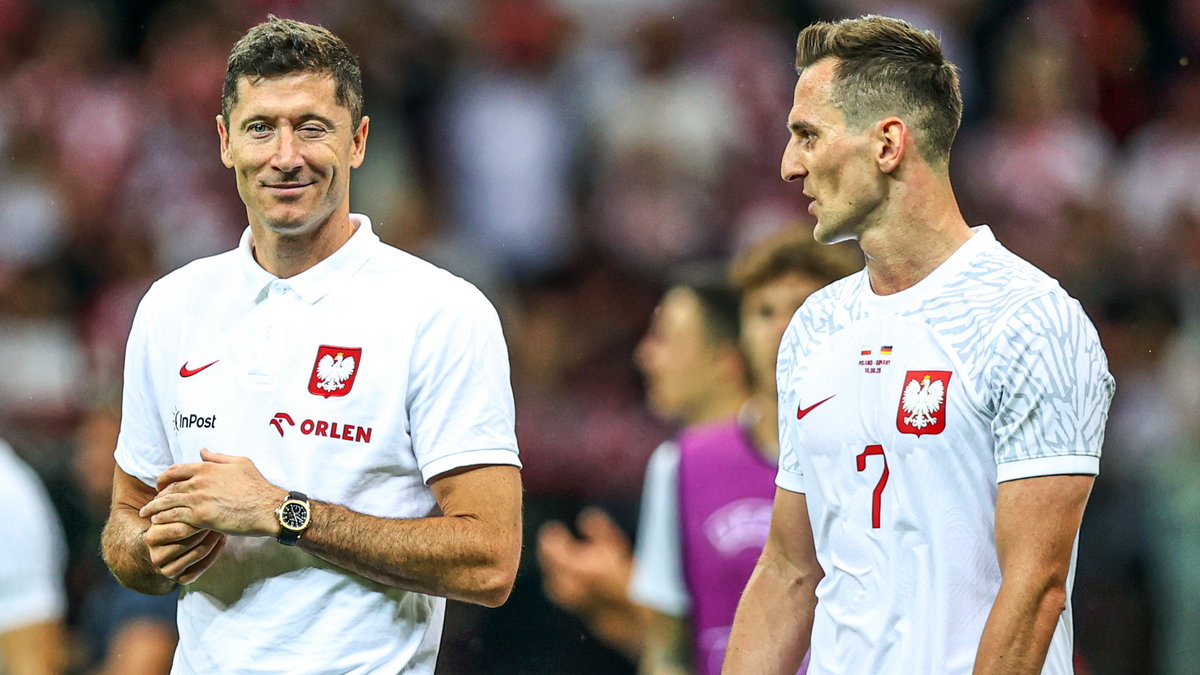 Robert Lewandowski i Arkadiusz Milik