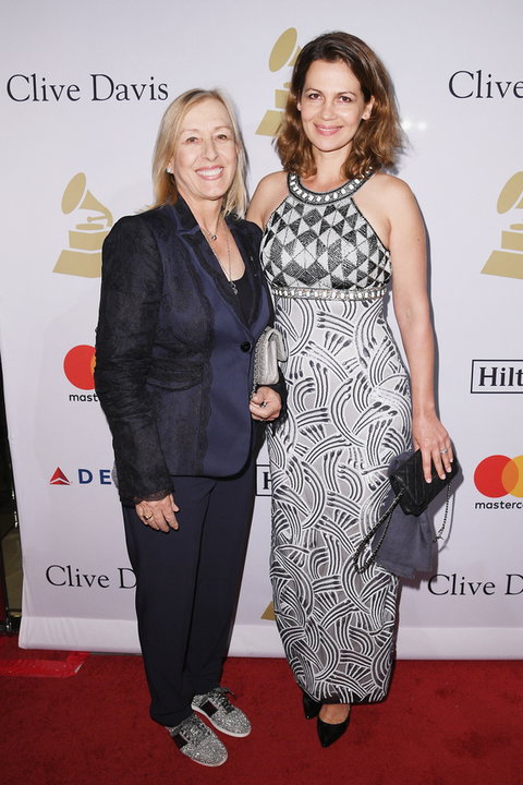 Martina Navratilova i Julia Lemigova na gali Grammy (zdjęcie z 2017 r.)