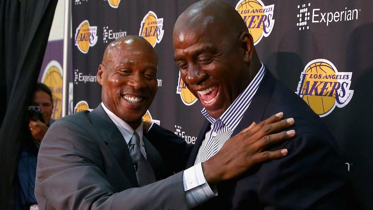 Byron Scott i Earvin "Magic" Johnson