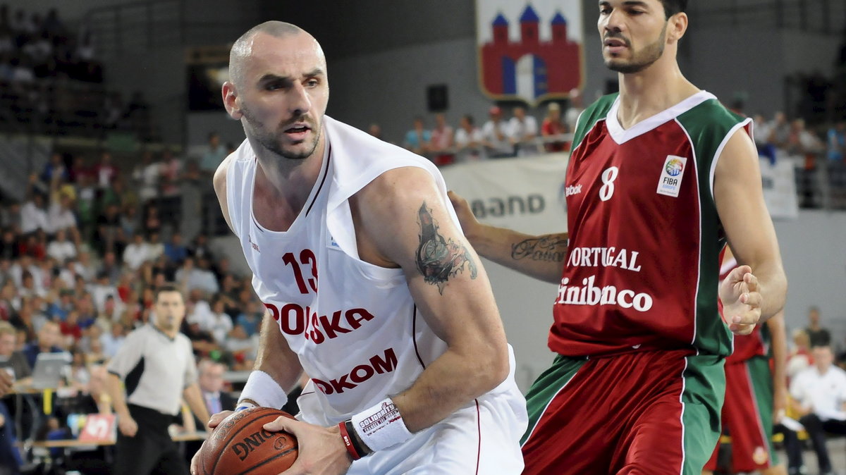 Marcin Gortat (Polska, z lewej)