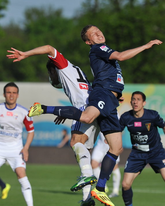 PIŁKA NOŻNA EKSTRAKLASA POGOŃ SZCZECIN GÓRNIK ZABRZE (Łukasz Madej Rafał Murawski )