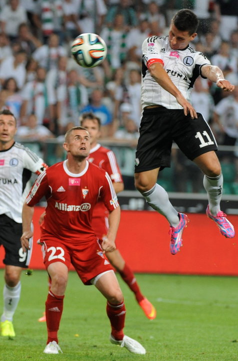 PIŁKARSKA EKSTRAKLASA LEGIA KONTRA GÓRNIK ZABRZE (Arkadiusz Piech Seweryn Gancarczyk)