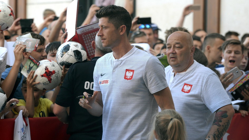 Najbardziej obleganym zawodnikiem był Robert Lewandowski