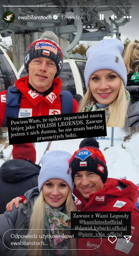 Ewa Bilan-Stoch na Instagramie